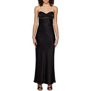 NWOT ANNA OCTOBER Black Waterlily Maxi Dress